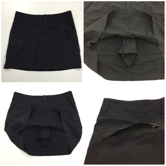 PATAGONIA Black Zip Pockets Active Wear Skorts - Picture 1 of 13